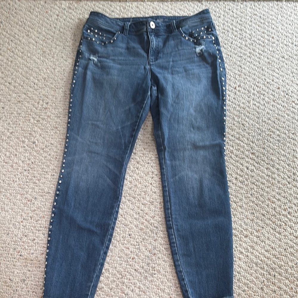 INC International Concepts Blue Straight Leg Jeans